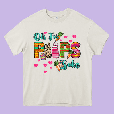 Oh For Peeps Sake Easter Day Heavy Core Tee Designed By Howdyjamesfarm