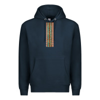 Navy Fall Pattern Premium Hoodie - Artiststas