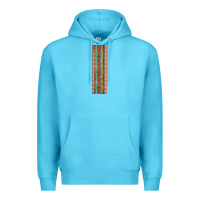 Ocean Blue Fall Pattern Premium Hoodie - Artiststas