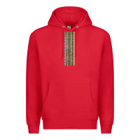 Red Fall Pattern Premium Hoodie - Artiststas