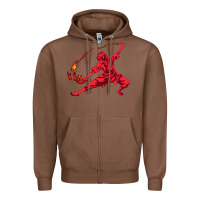 Chestnut zuko Zipper Hoodie - DesigneFamous