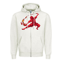Oatmeal Heather zuko Zipper Hoodie - DesigneFamous