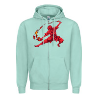 Seafoam zuko Zipper Hoodie - DesigneFamous
