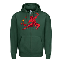 Sports Green zuko Zipper Hoodie - DesigneFamous