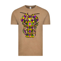 Vintage Coffee mardi gras crawfish Vintage Tee - FaDigitalArtStudio