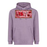 Lavender Pink Love Kiss Valentine's Day Heavyweight Hoodie - RanaPortraitStore