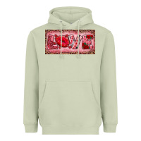 Matcha Pink Love Kiss Valentine's Day Heavyweight Hoodie - RanaPortraitStore