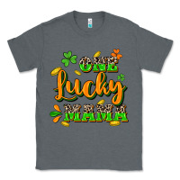 Charcoal Heather One lucky Mama St. Patrick's Day Classic Tee - CowGirlArtShop