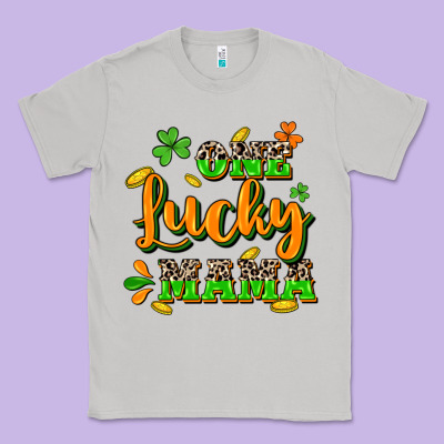 One Lucky Mama St. Patrick's Day Classic Tee Designed By Cowgirlartshop