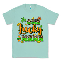 Seafoam One lucky Mama St. Patrick's Day Classic Tee - CowGirlArtShop