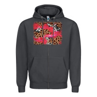 Smoke valentine's day cowhide leopard background Zipper Hoodie - JahusDesignShop