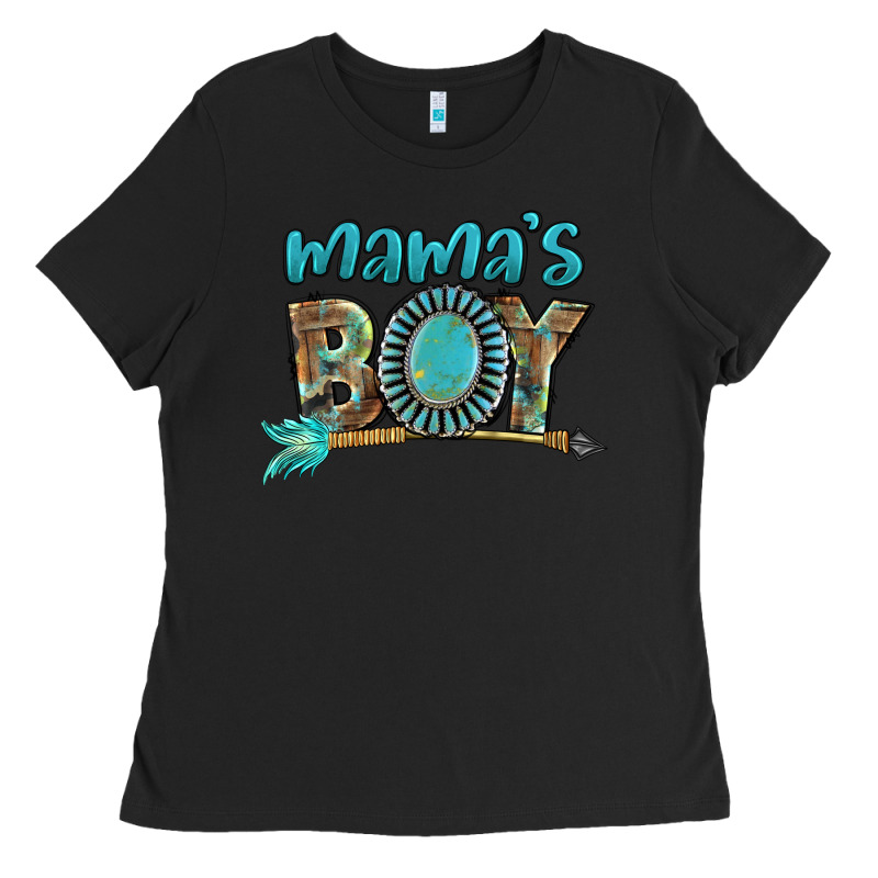 Mama's Boy Mother's Day Ladies Tee by FaDigitalArtStudio | Teevron