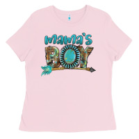Bubblegum Pink Mama's boy Mother's Day Ladies Tee - FaDigitalArtStudio