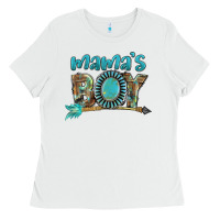 White Mama's boy Mother's Day Ladies Tee - FaDigitalArtStudio