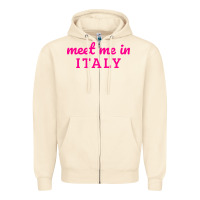 Sandshell meet me in italy Zipper Hoodie - DesigneFamous