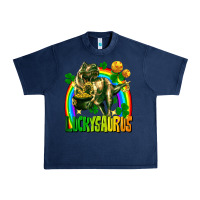 Navy luckysaurus Urban Heavy Tee - FaDigitalArtStudio