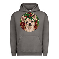 Pigment Tornado Christmas Chihuahua With Buffalo Plaid Urban Hoodie - RanaPortraitStore