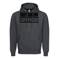 Smoke shitshow supervisor Zipper Hoodie - DesigneFamous