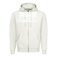 Oatmeal Heather shitshow supervisor Zipper Hoodie - DesigneFamous