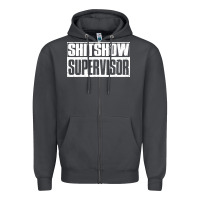 Smoke shitshow supervisor Zipper Hoodie - DesigneFamous