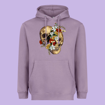 Nature Skull Heavyweight Hoodie Designed By Ranaportraitstore