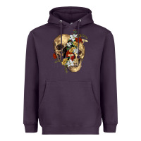 Plum nature skull Heavyweight Hoodie - RanaPortraitStore
