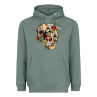 Sage nature skull Heavyweight Hoodie - RanaPortraitStore