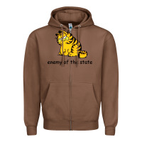 Chestnut comrade garf classic Zipper Hoodie - DesigneFamous