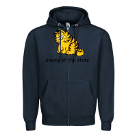 Navy comrade garf classic Zipper Hoodie - DesigneFamous