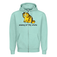 Seafoam comrade garf classic Zipper Hoodie - DesigneFamous