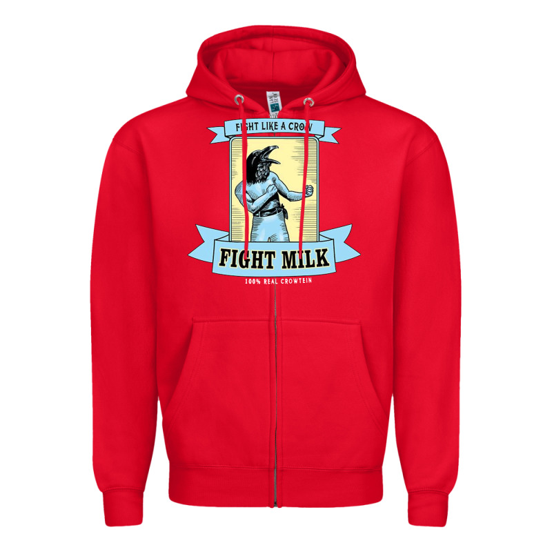 Fight Milk Classic Zipper Hoodie by DesigneFamous | Teevron