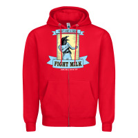 Red fight milk classic Zipper Hoodie - DesigneFamous