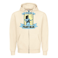 Sandshell fight milk classic Zipper Hoodie - DesigneFamous