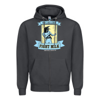 Smoke fight milk classic Zipper Hoodie - DesigneFamous