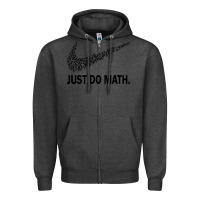 Charcoal Heather just do math Zipper Hoodie - DesigneFamous