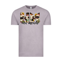 Vintage Zinc new mexico state cowhide serape cactus Vintage Tee - RanaPortraitStore