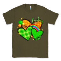 Army Green St. Patrick's Day hearts St. Patricks day Classic Tee - HowdyJamesFarm