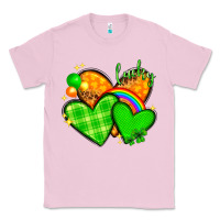 Bubblegum Pink St. Patrick's Day hearts St. Patricks day Classic Tee - HowdyJamesFarm