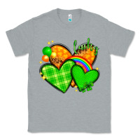 Heather Grey St. Patrick's Day hearts St. Patricks day Classic Tee - HowdyJamesFarm