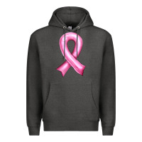 Charcoal Heather Balloon cancer ribbon Premium Hoodie - Artiststas