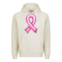 Oatmeal Heather Balloon cancer ribbon Premium Hoodie - Artiststas
