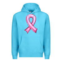 Ocean Blue Balloon cancer ribbon Premium Hoodie - Artiststas