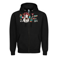Black calf love Zipper Hoodie - JahusDesignShop