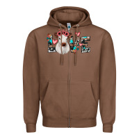 Chestnut calf love Zipper Hoodie - JahusDesignShop