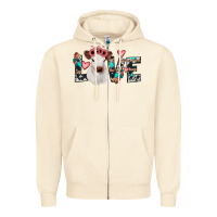 Sandshell calf love Zipper Hoodie - JahusDesignShop