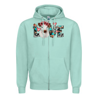Seafoam calf love Zipper Hoodie - JahusDesignShop