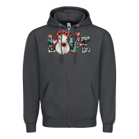 Smoke calf love Zipper Hoodie - JahusDesignShop