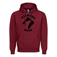 Burgundy lassos diamond dogs classic Zipper Hoodie - DesigneFamous
