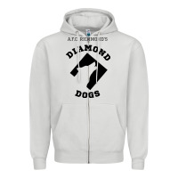Dove Grey lassos diamond dogs classic Zipper Hoodie - DesigneFamous