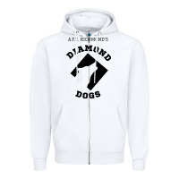 White lassos diamond dogs classic Zipper Hoodie - DesigneFamous